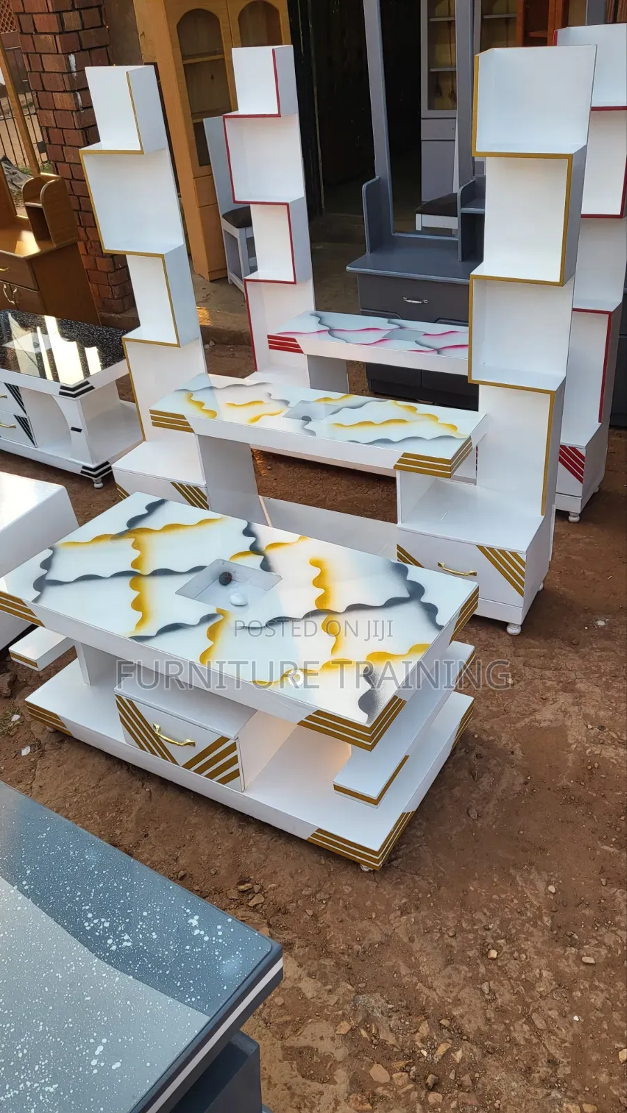 Mixed Colors TV Stand and Center Table