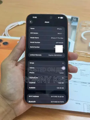 New Apple iPhone 17 Pro Max 256 GB Orange
