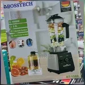 Bosstech Blender 2in1 With a 2.5l and a Powerful 4500w Motor