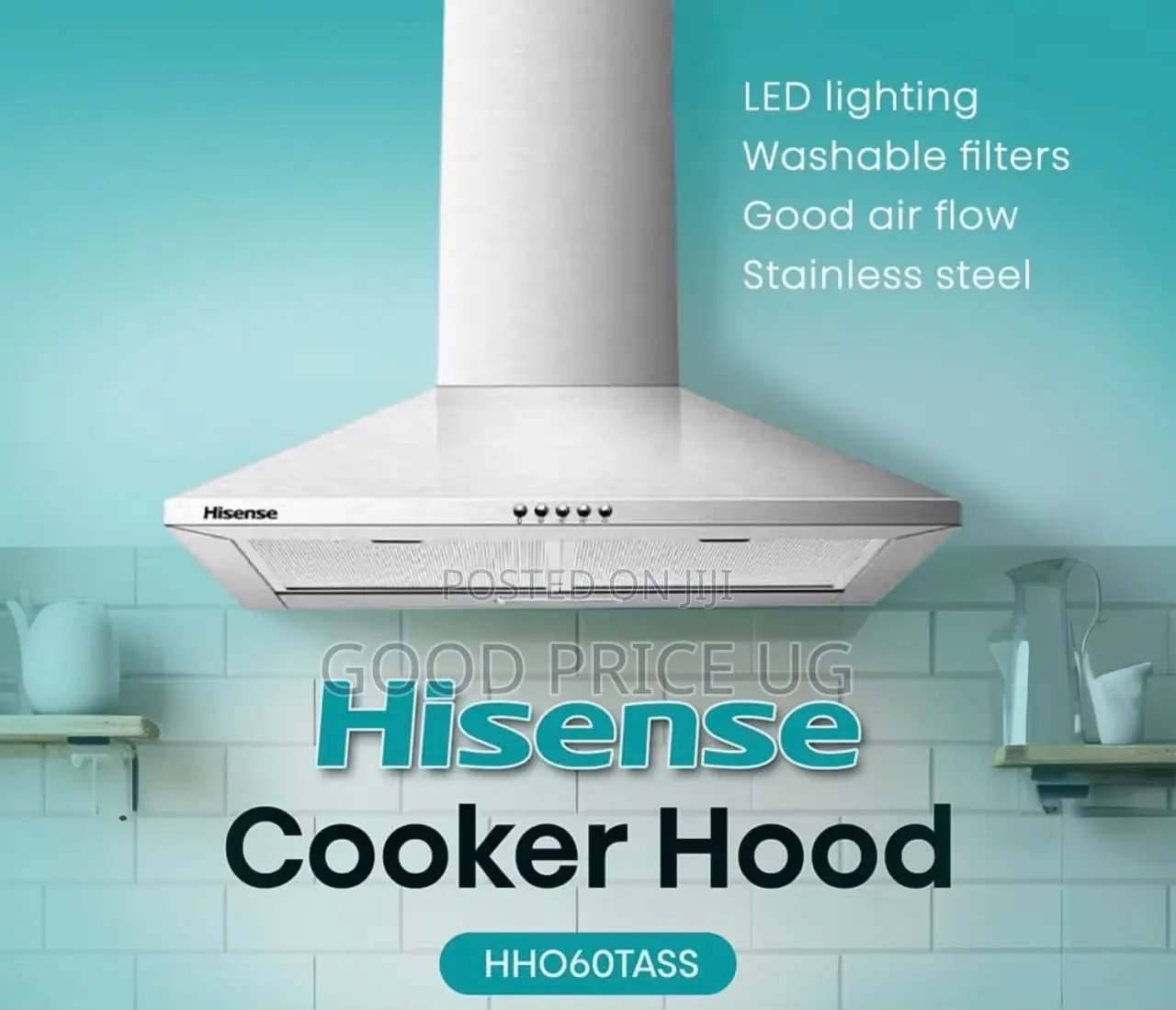 Hisense 60cm Chimney Cooker Hood (HHO60TASS)