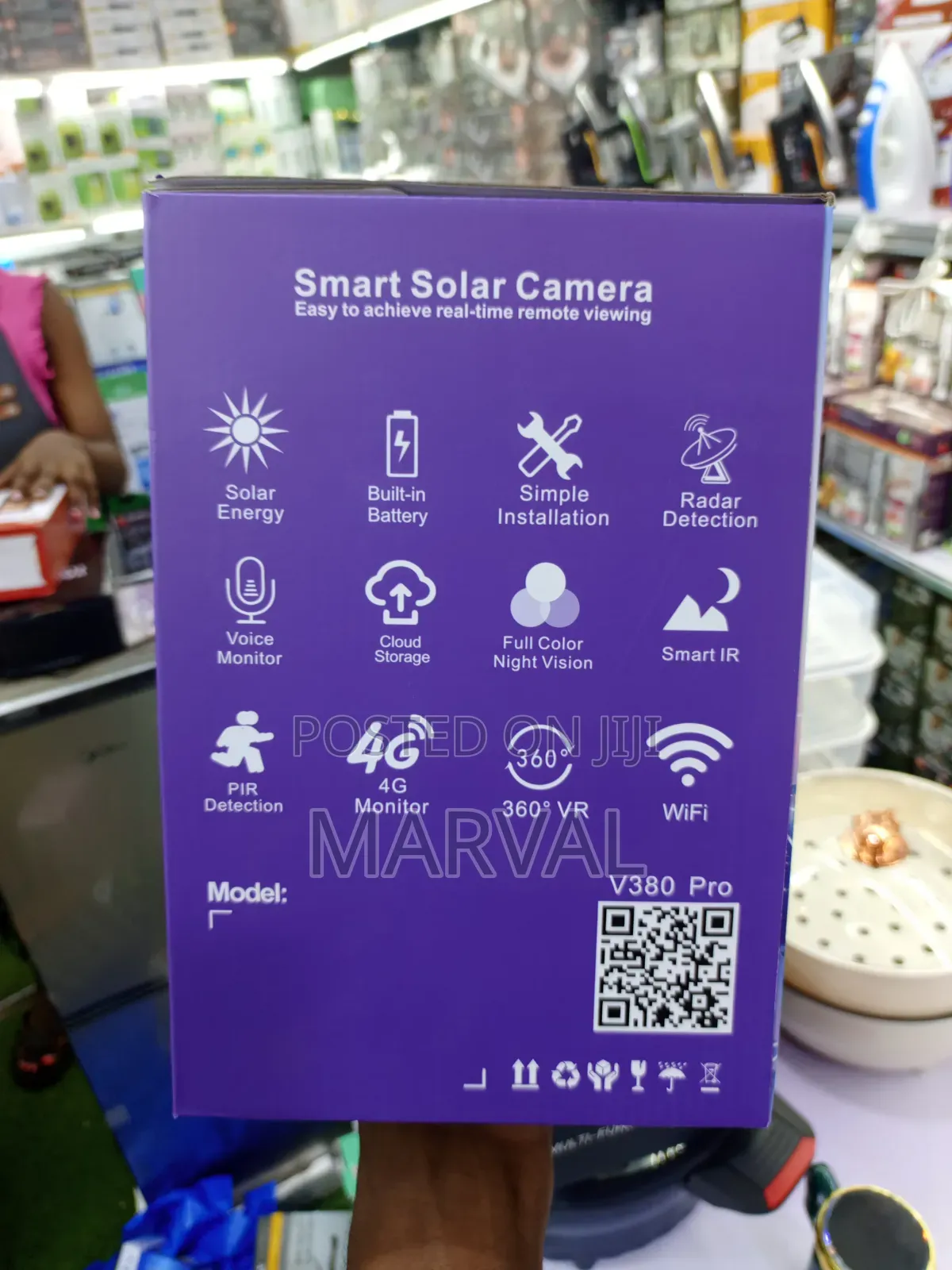 Solar-Powered Smart Alarm PTZ Security Camera