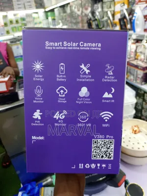 Solar-Powered Smart Alarm PTZ Security Camera