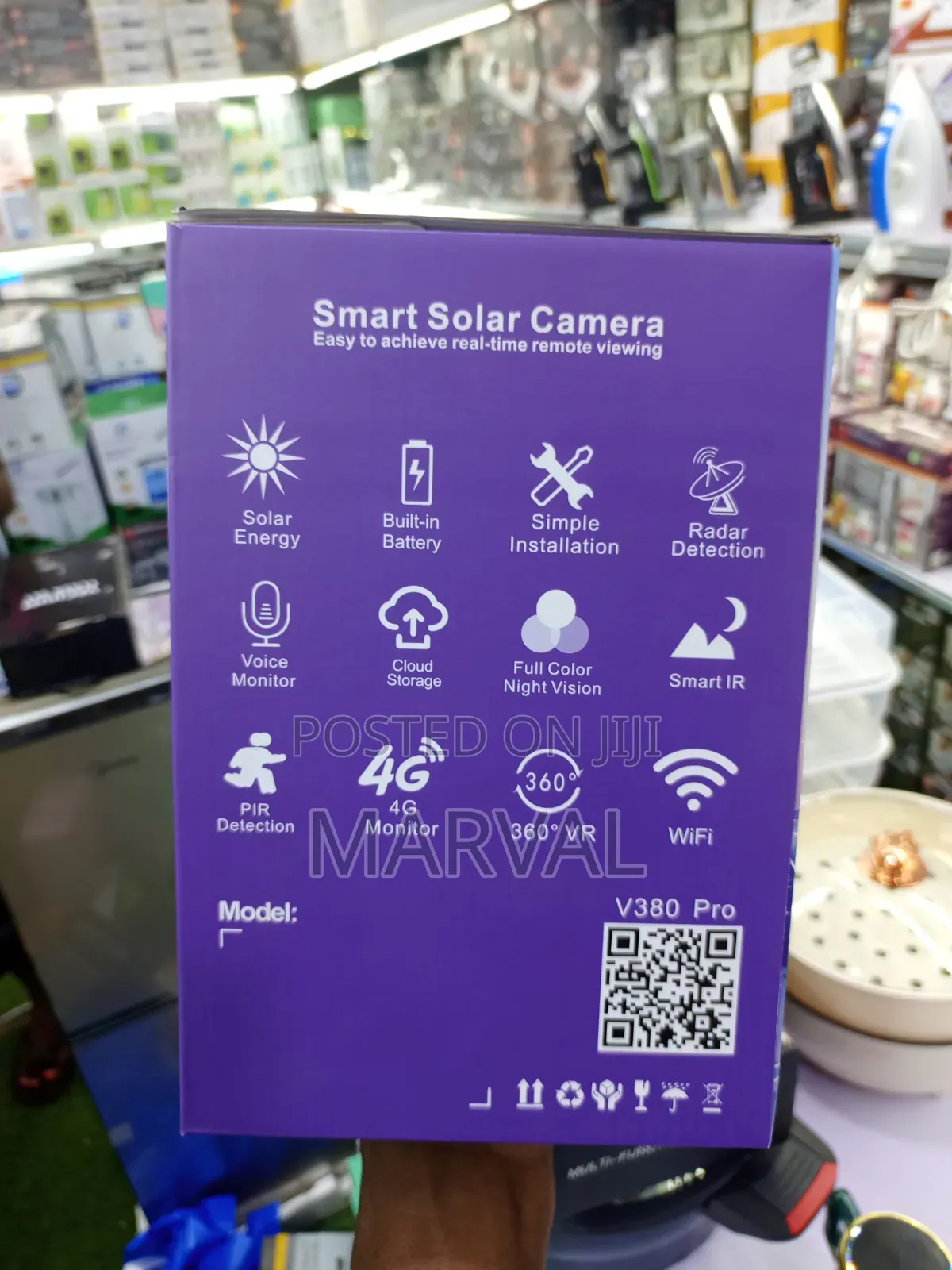 Solar-Powered Smart Alarm PTZ Security Camera