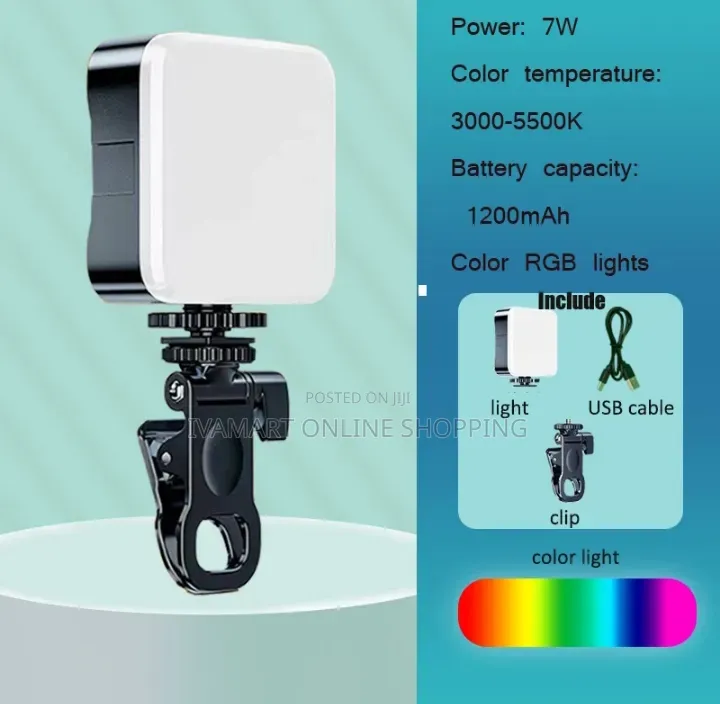 Mini LED Mobile Phone Selfie Light With Clip - Brightness Every Shot
