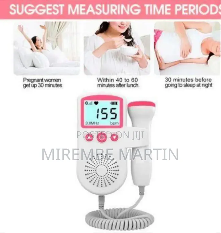 Professional Portable Fetal Doppler With Digital LCD Display -