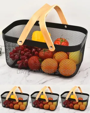 Metal Mesh Storage Organizer Basket