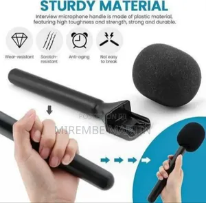 Professional Handheld Interview Microphone With Foam Windscreen