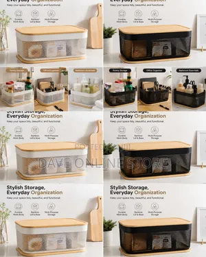 Sawysine Stackable Metal Mesh Storage Baskets
