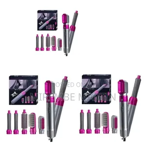 Professional 5-in-1 Hot Air Styler and Multi-Head Hair Styling Kit