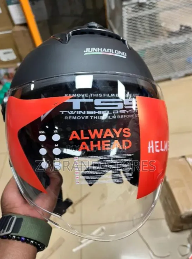 Open-Face Motorcycle Helmet