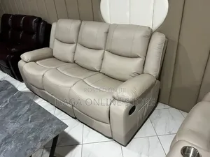 Manual Recliner Leather Sofa