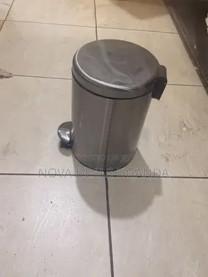 5l Stainless Steel Round Dustbin With Touch-Toe-Opening Softclose Lid