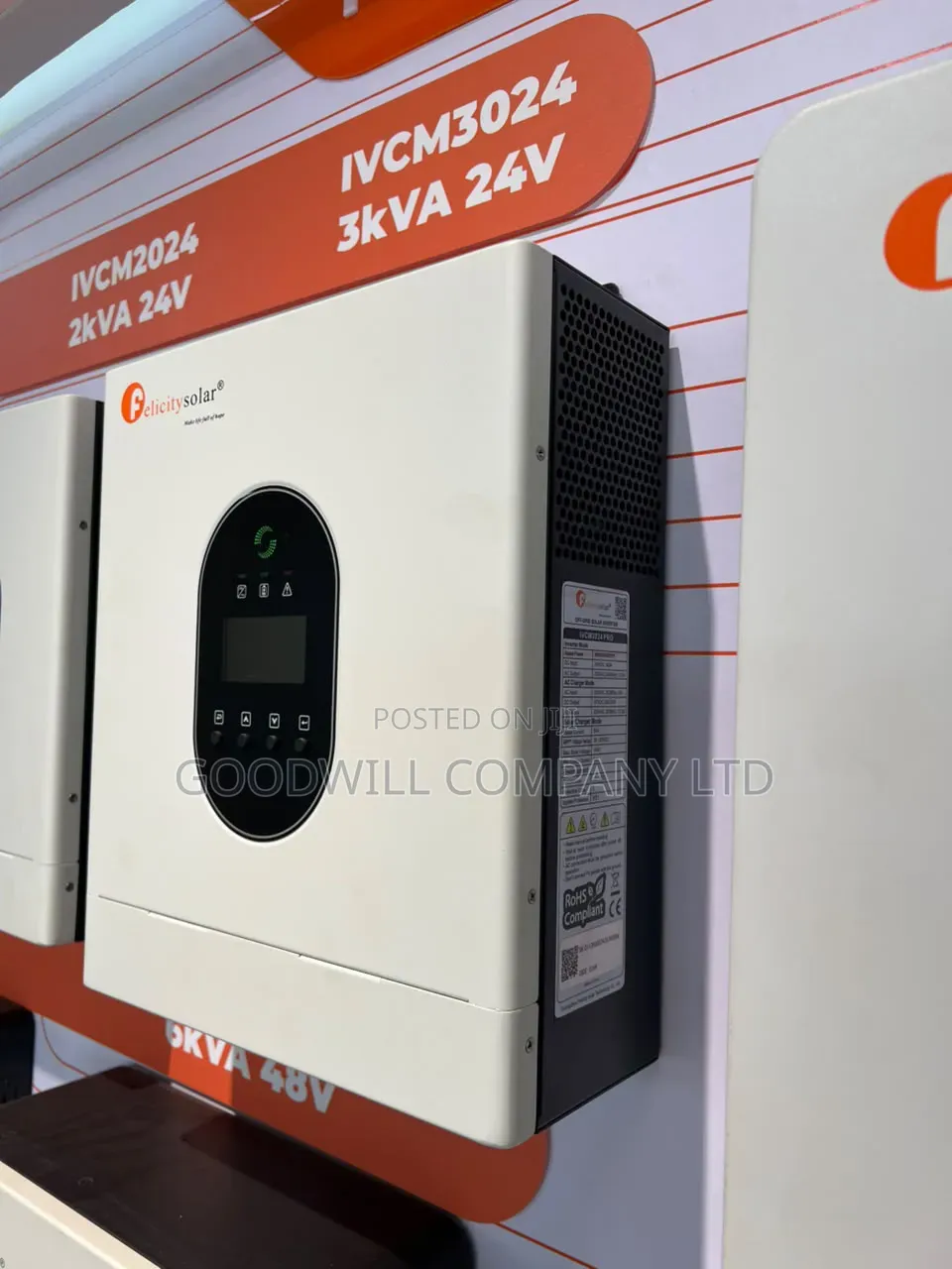 3kva 3000w 24v Vampower Felicity Hybrid Inverter