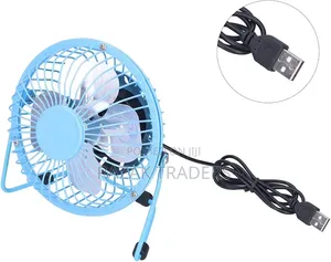 USB Silent Mini Table Fan, 74cm Cable Lightweight Personal Air Cooler