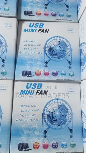 USB Silent Mini Table Fan, 74cm Cable Lightweight Personal Air Cooler