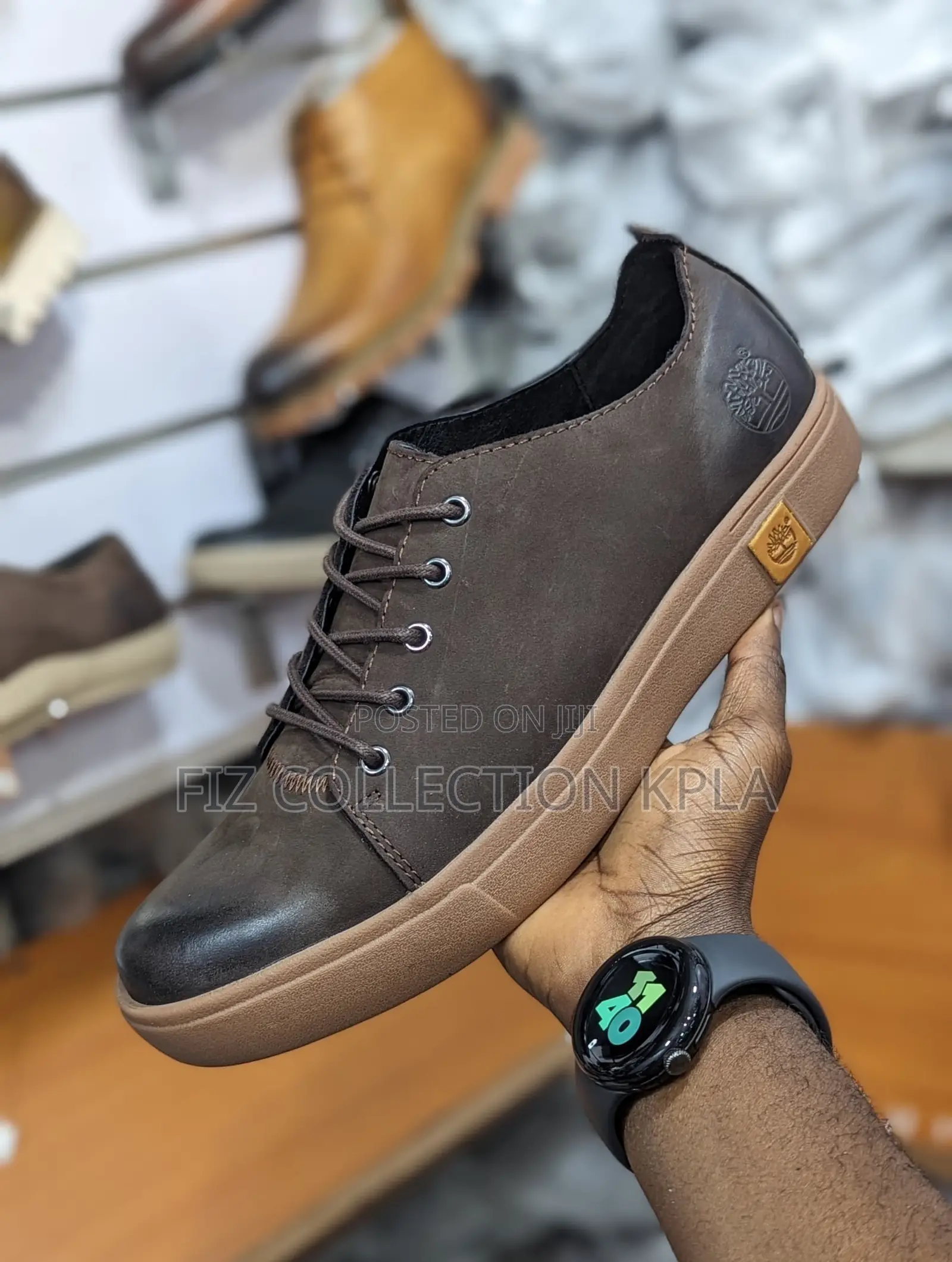 Premium Timberland Dark Brown Leather Casual Shoes