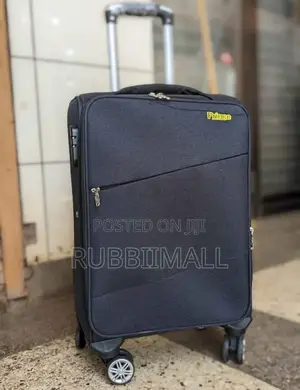 Black Soft-Side Fabric Spinner Suitcases