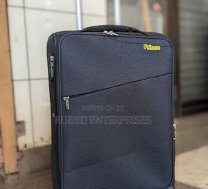 Black Soft-Side Fabric Spinner Suitcases