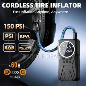 LED Digital Display Wireless Portable Air Pump Inflator