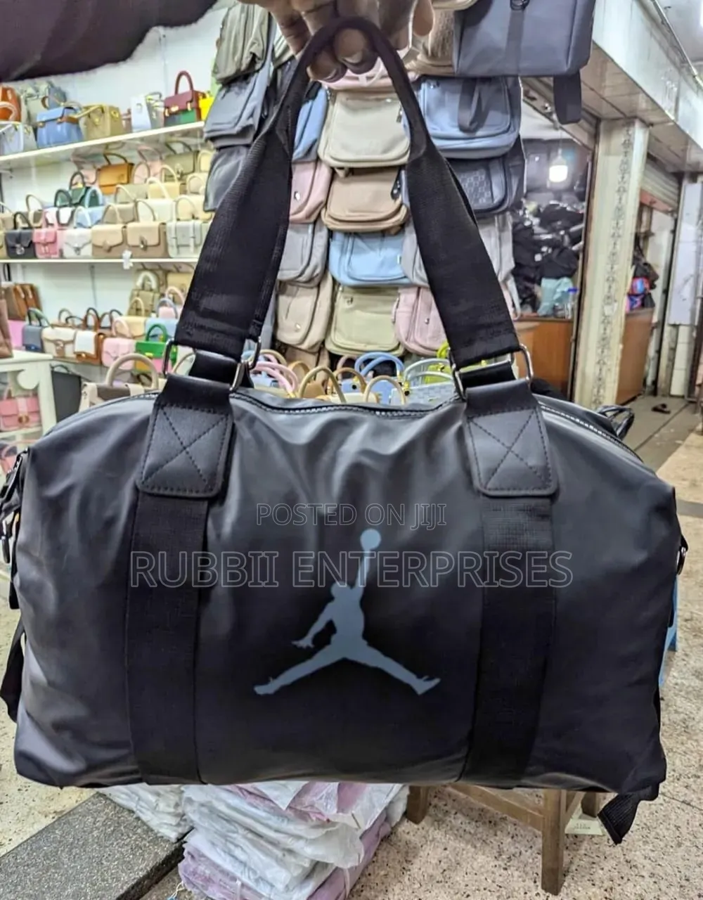 Black Jordan Jumpman Duffel Bag