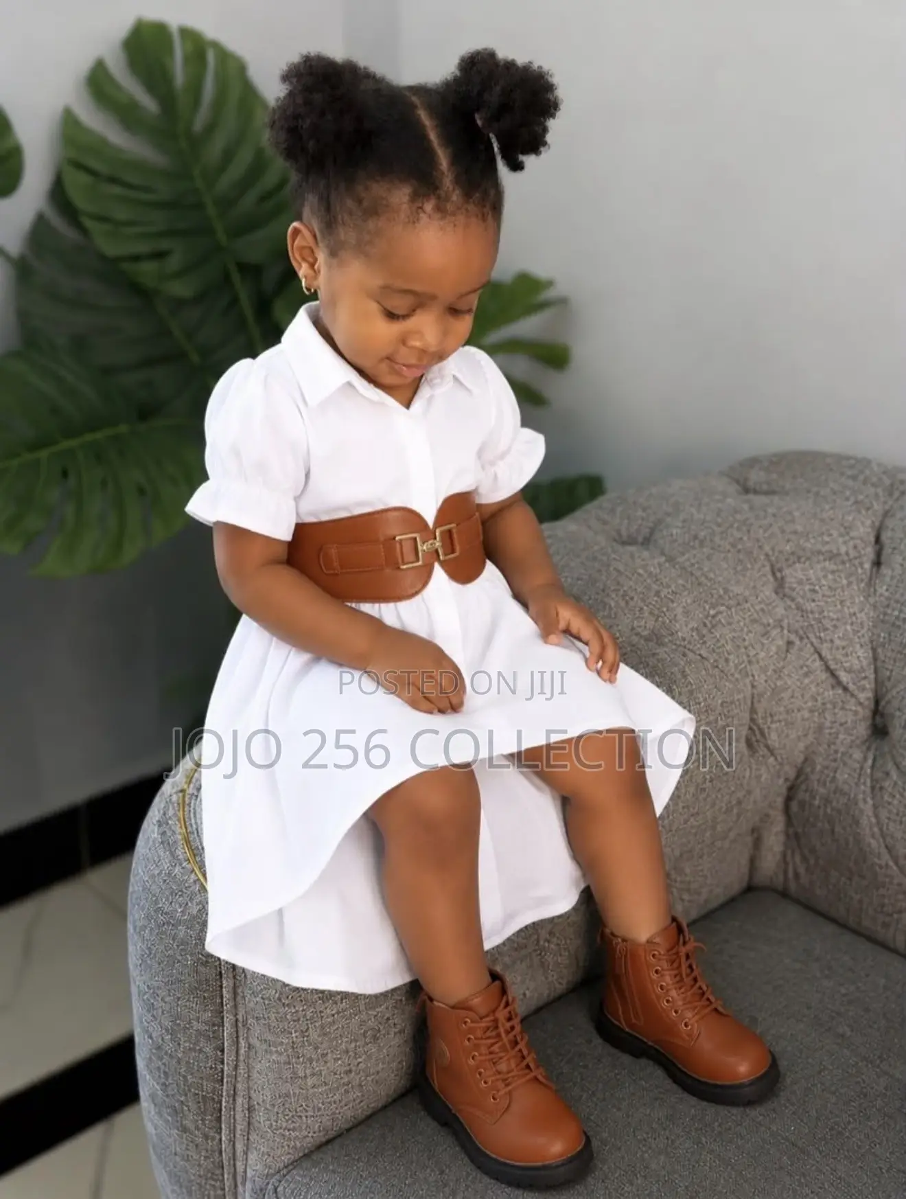 Girls Dress With Belt