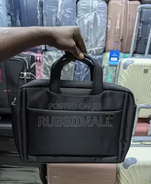 Adams Black Fabric Business and Laptop Briefcase.