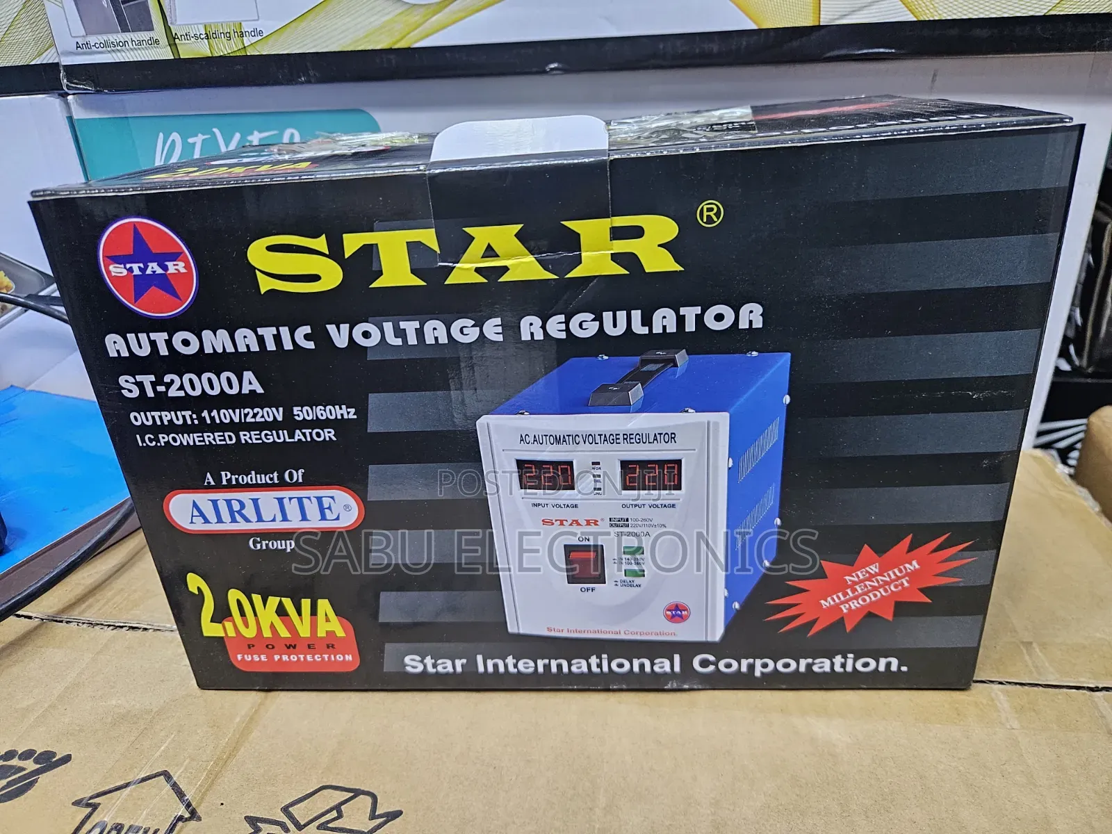 STAR 2000VA Automatic Voltage Regulator Stabilizer - Digital Display