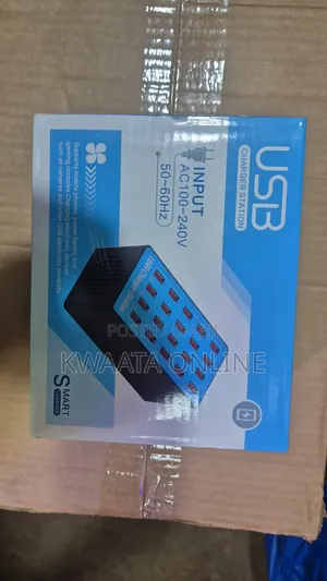 80W USB Charging Station, 20 Port USB 5V 20A Universal Fast Charger