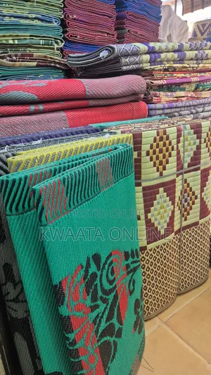 Woven Plastic Floor Mat (Chatai) Multi Design [9ft X 12ft] Prayer Mat