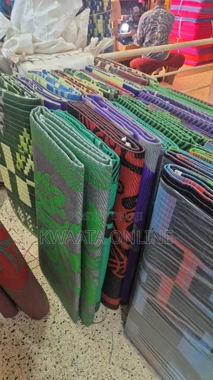 Woven Plastic Floor Mat (Chatai) Multi Design [9ft X 12ft] Prayer Mat