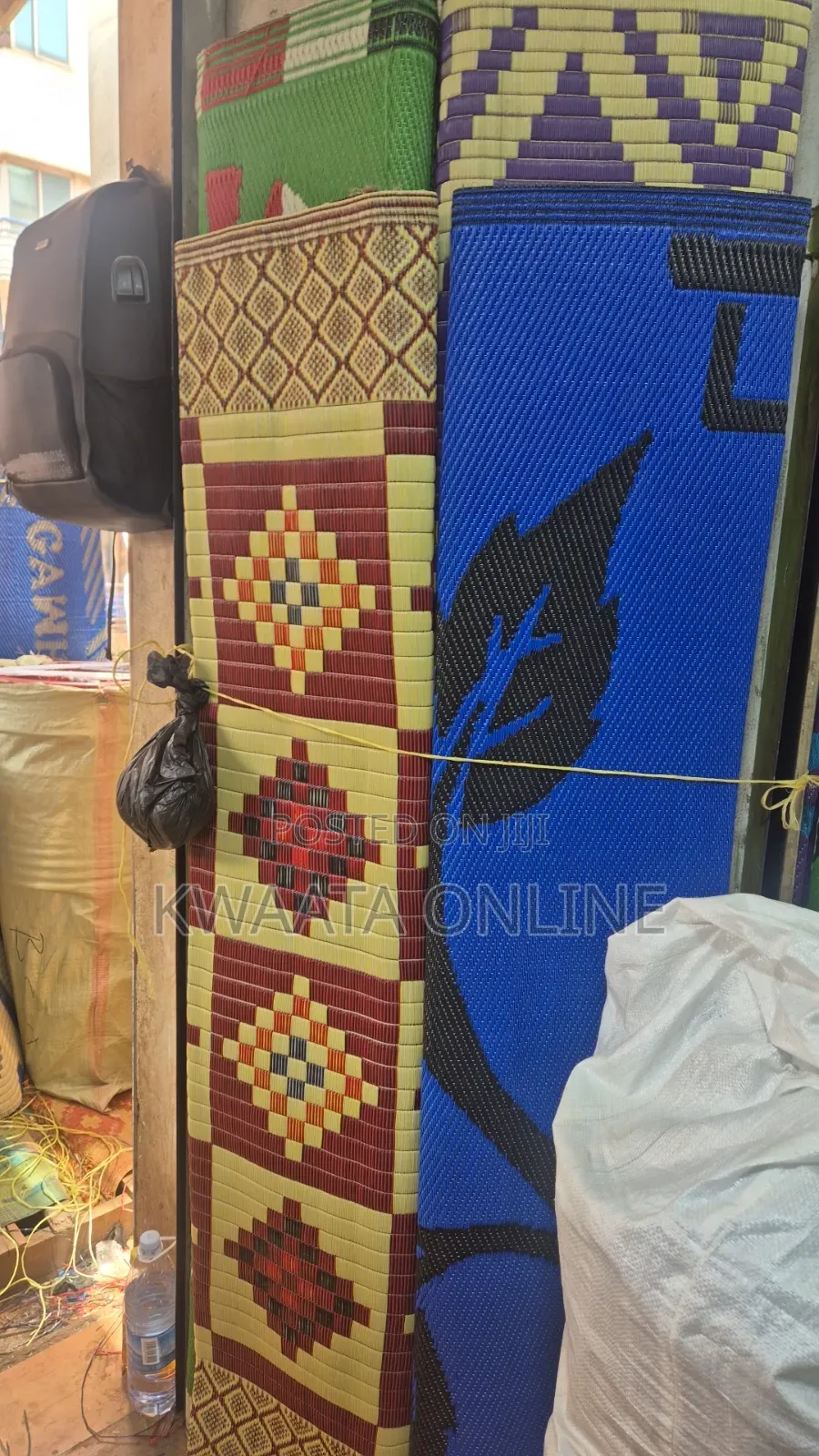 Woven Plastic Floor Mat (Chatai) Multi Design [9ft X 12ft] Prayer Mat