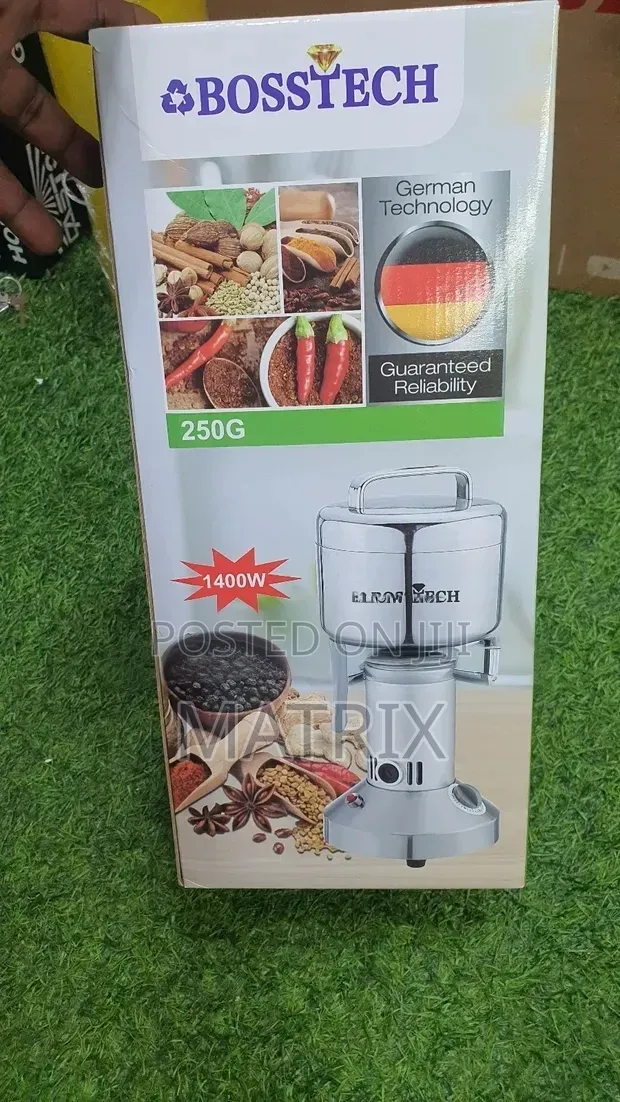 250g Bosstech Electric Grain and Spice Grinder (1400w)