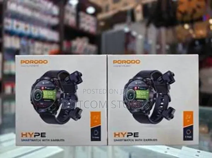 Porodo Hype Smart Watch With Earbuds