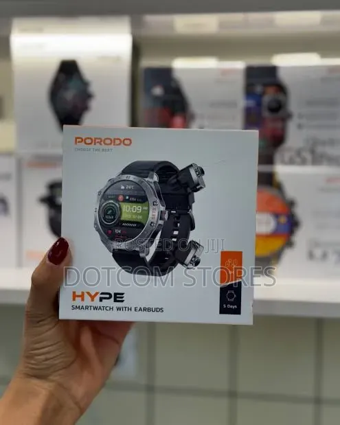 Porodo Hype Smart Watch With Earbuds