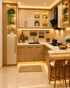Kitchen Cabinets With Peninsula in Any Colour or Design 7,000,000/-