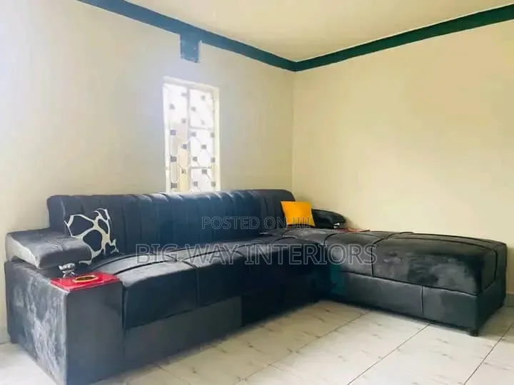 Cushioned Back 5 Seater L Sofa