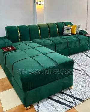Army Green 5 Seater Sofa Set