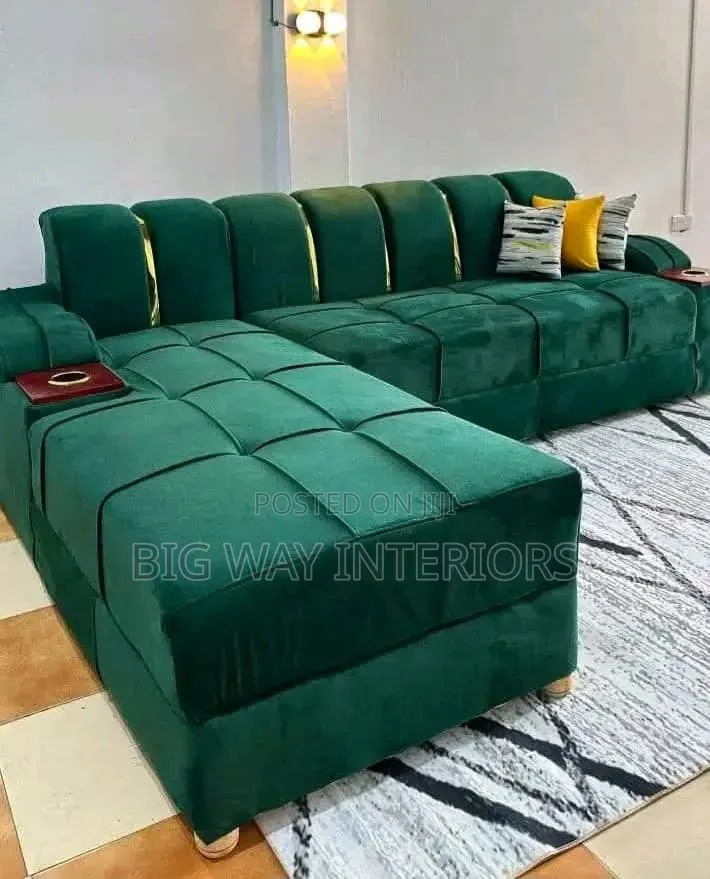 Army Green 5 Seater Sofa Set