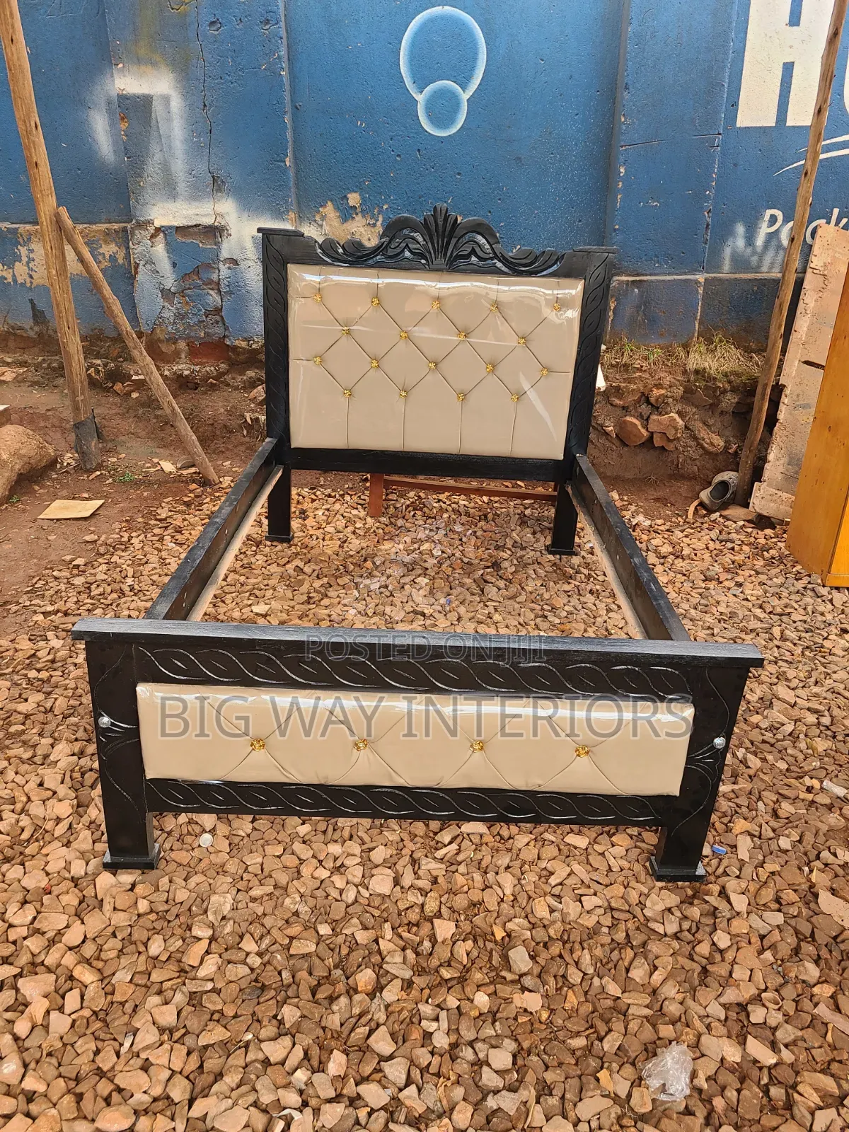 Bedroom 4by6 Leather Bed