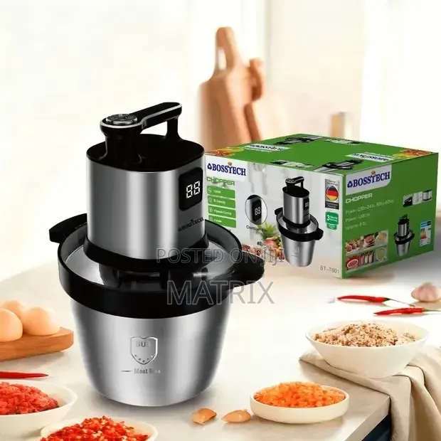 Bosstech Electric Meat Grinder and Food Chopper.