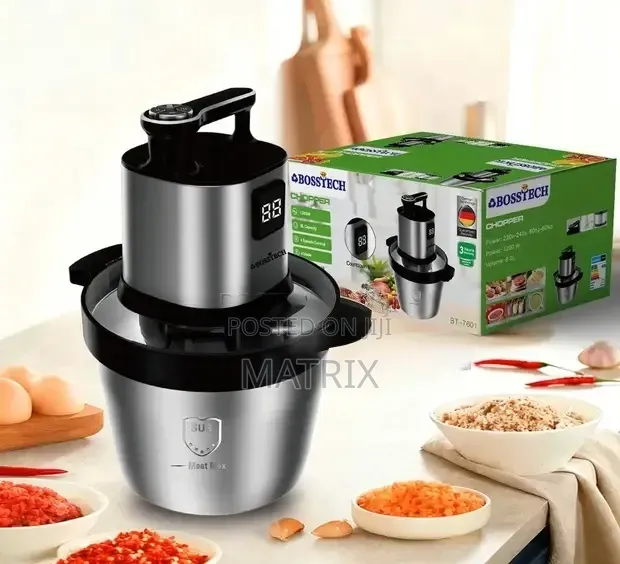 Bosstech Electric Meat Grinder and Food Chopper.