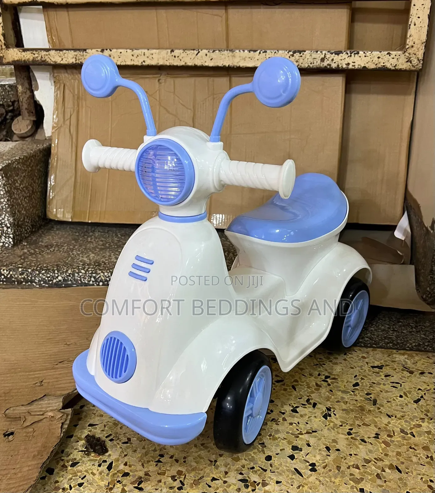 Horn Ride-on Toy Car Blue 1 to 3 Years