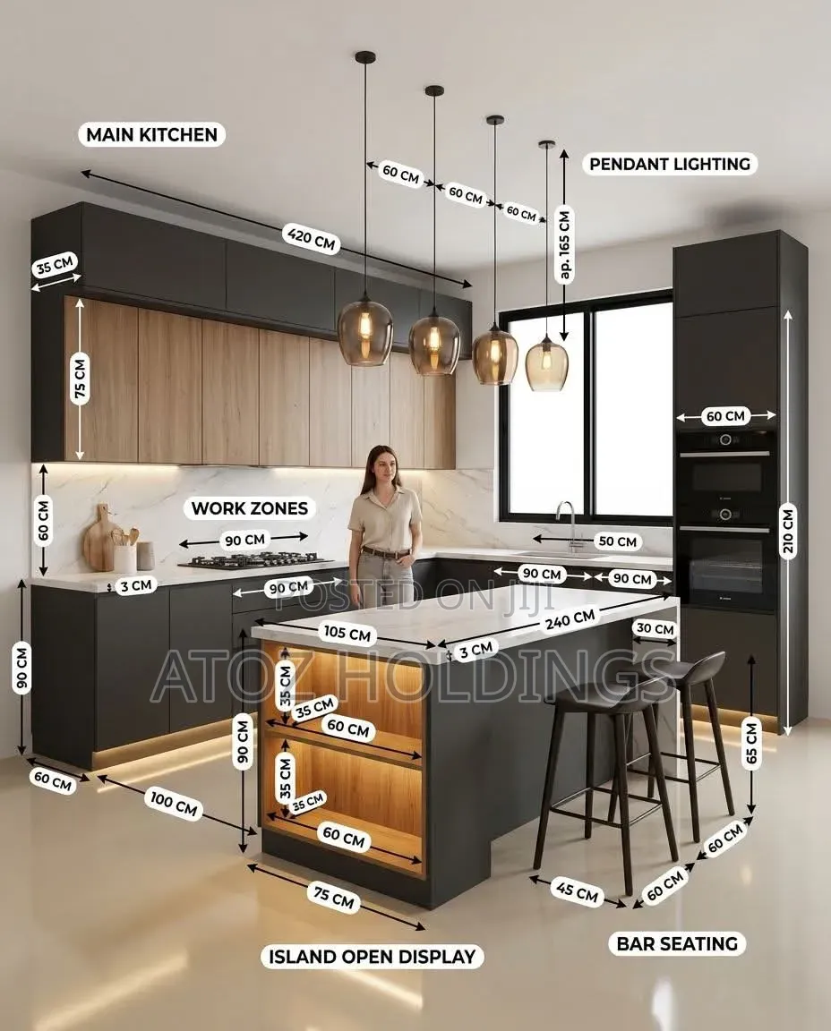 Kitchen Cabinets of All Types From 1,000,000/- Per Running Meter