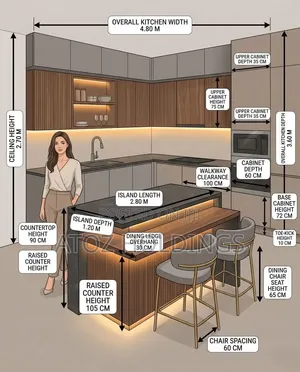 Kitchen Cabinets of All Types From 1,000,000/- Per Running Meter