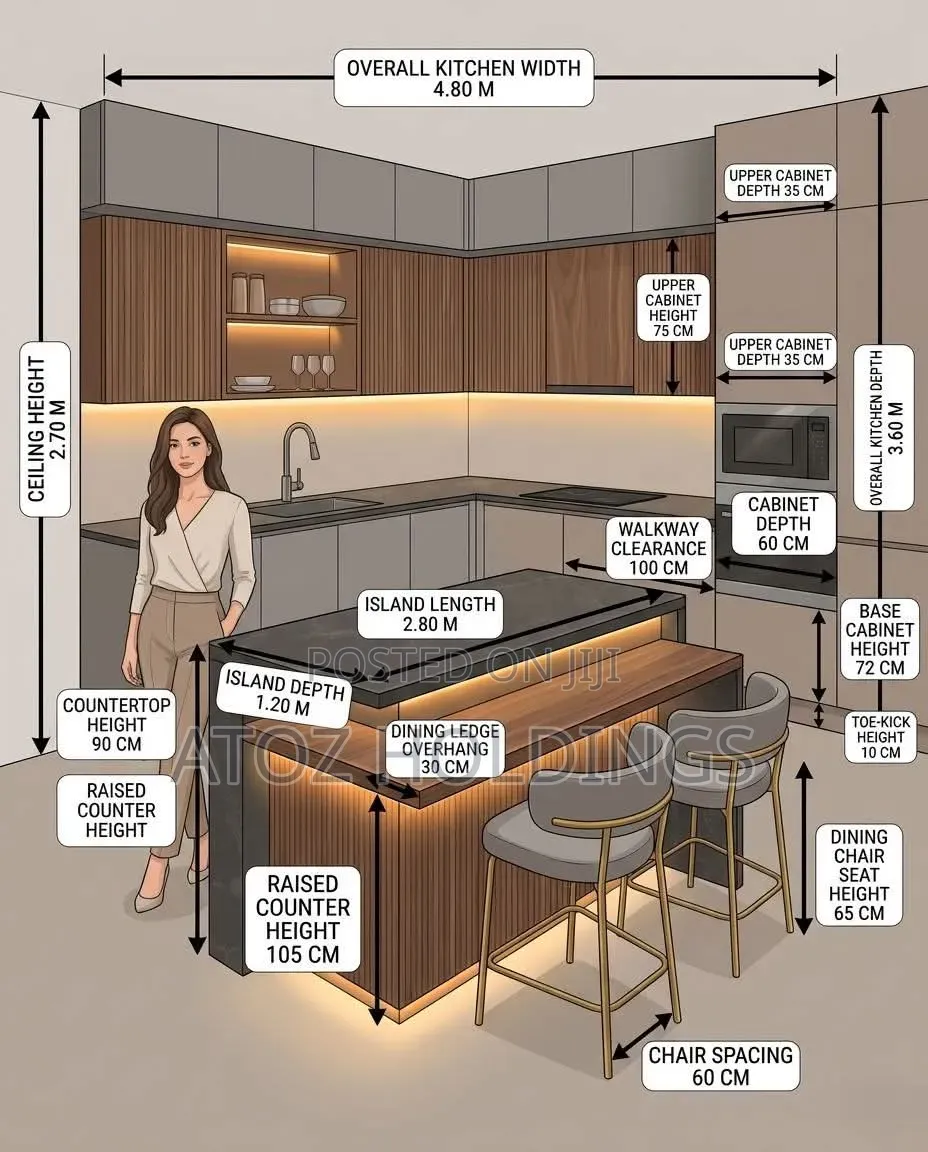 Kitchen Cabinets of All Types From 1,000,000/- Per Running Meter