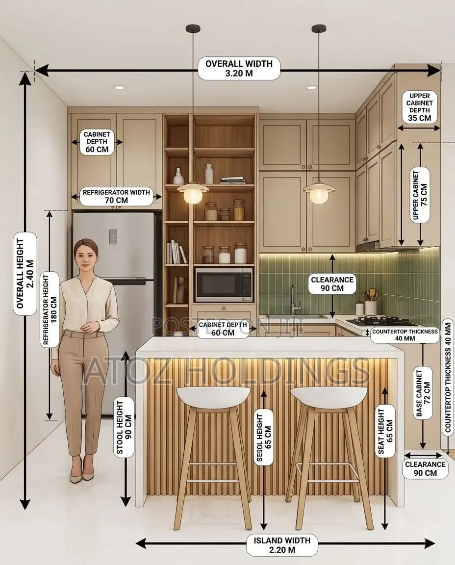 Kitchen Cabinets of All Types From 1,000,000/- Per Running Meter