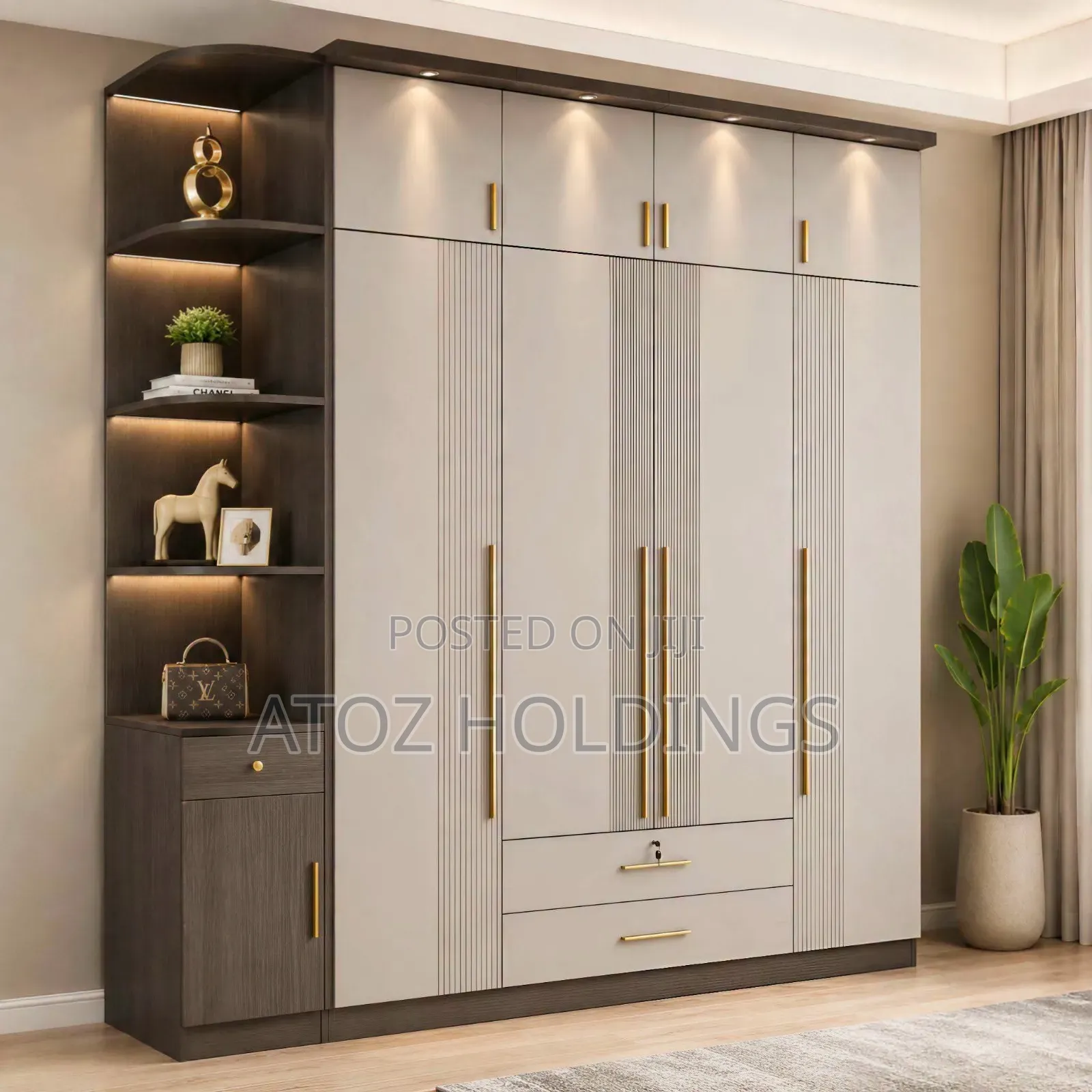 Wardrobes/Modern Wardrobes All Colours 1,000,000/- Per Running Meter