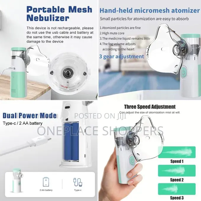 Medical Nebulizer Machine Asthma Inhaler Mini Handheld Automizer