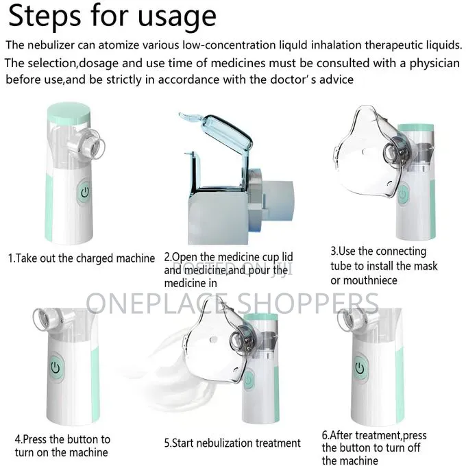 Medical Nebulizer Machine Asthma Inhaler Mini Handheld Automizer
