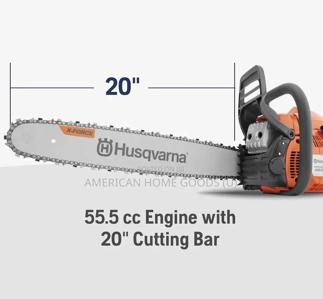 Husqvarna 455 Rancher Gas Chainsaw, 55-Cc 3.5hp/2-Cycle X-Torq Engine,